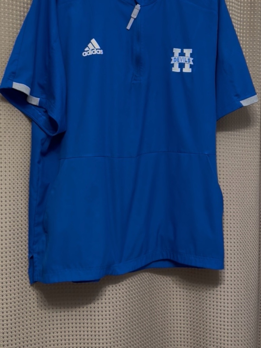 adidas Royal Blue Devils Short-Sleeve Athletic Top